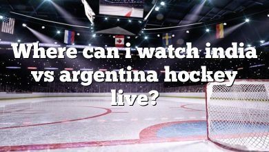 Where can i watch india vs argentina hockey live?