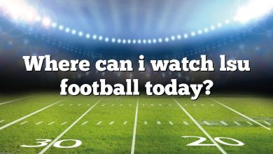 Where can i watch lsu football today?