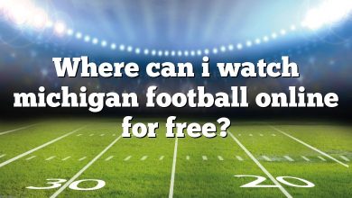 Where can i watch michigan football online for free?