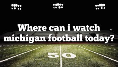 Where can i watch michigan football today?