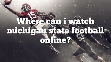 Where can i watch michigan state football online?