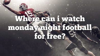 Where can i watch monday night football for free?