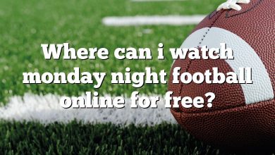 Where can i watch monday night football online for free?