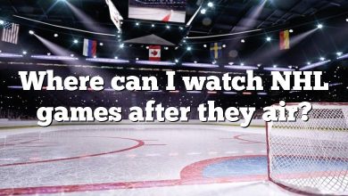 Where can I watch NHL games after they air?