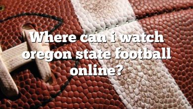 Where can i watch oregon state football online?