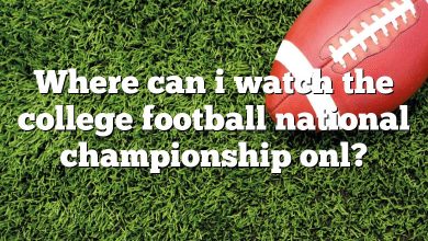 Where can i watch the college football national championship onl?