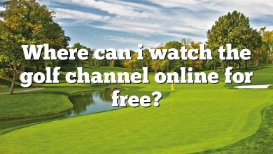 Where can i watch the golf channel online for free?