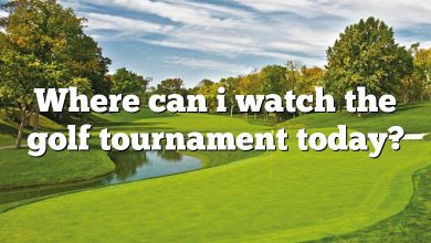 Where can i watch the golf tournament today?