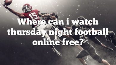 Where can i watch thursday night football online free?