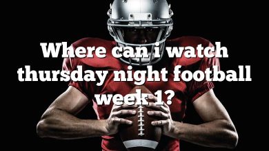 Where can i watch thursday night football week 1?
