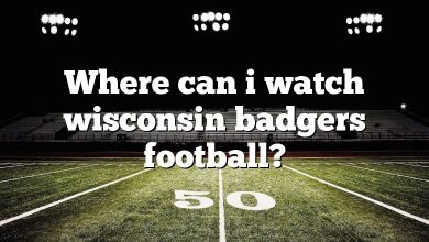 Where can i watch wisconsin badgers football?