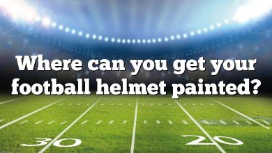 Where can you get your football helmet painted?