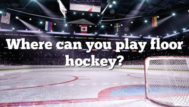 Where can you play floor hockey?