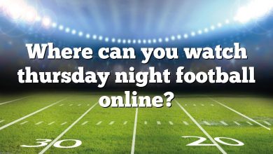 Where can you watch thursday night football online?