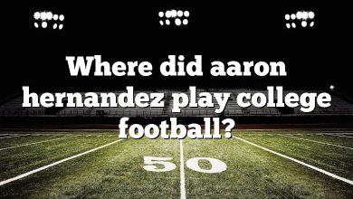 Where did aaron hernandez play college football?