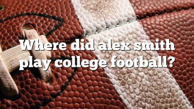 Where did alex smith play college football?