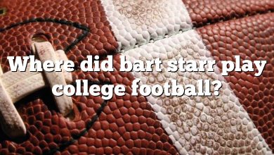 Where did bart starr play college football?