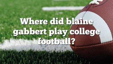 Where did blaine gabbert play college football?