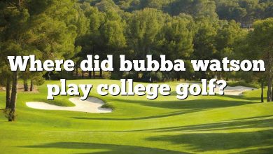 Where did bubba watson play college golf?