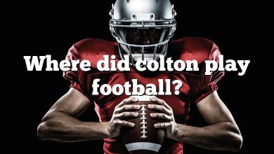 Where did colton play football?