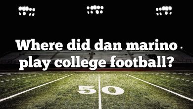 Where did dan marino play college football?