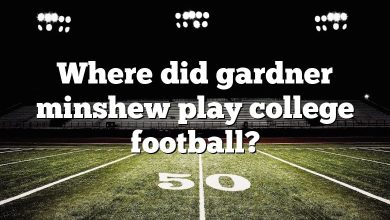 Where did gardner minshew play college football?