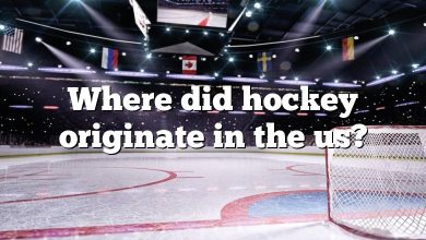 Where did hockey originate in the us?