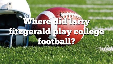 Where did larry fitzgerald play college football?