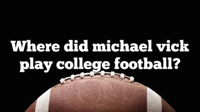 Where did michael vick play college football?