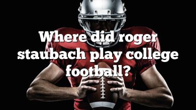 Where did roger staubach play college football?