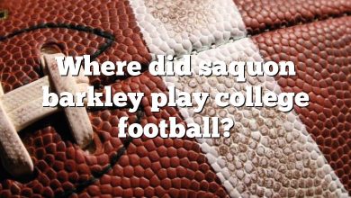 Where did saquon barkley play college football?