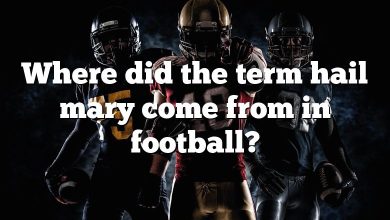 Where did the term hail mary come from in football?