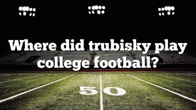 Where did trubisky play college football?
