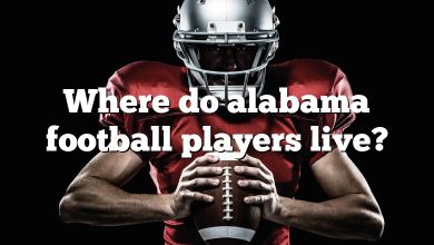 Where do alabama football players live?