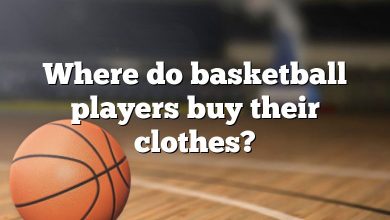 Where do basketball players buy their clothes?