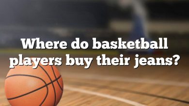 Where do basketball players buy their jeans?