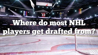 Where do most NHL players get drafted from?