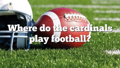 Where do the cardinals play football?