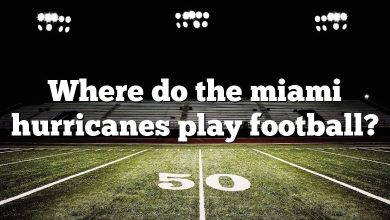 Where do the miami hurricanes play football?