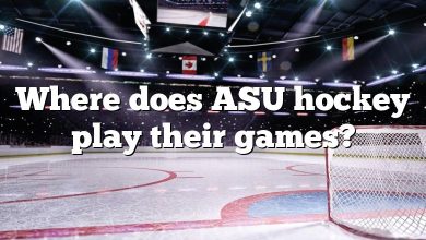 Where does ASU hockey play their games?