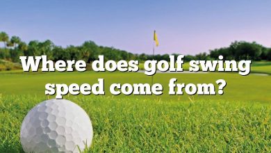 Where does golf swing speed come from?