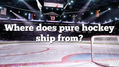 Where does pure hockey ship from?