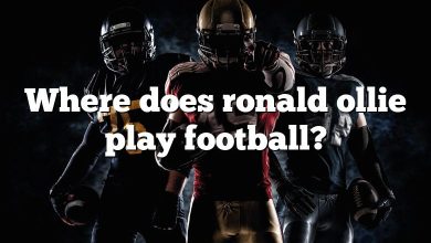 Where does ronald ollie play football?
