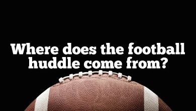 Where does the football huddle come from?