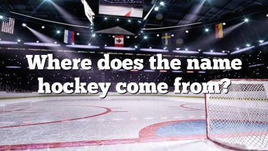 Where does the name hockey come from?