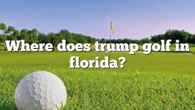 Where does trump golf in florida?