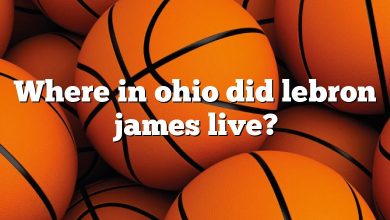 Where in ohio did lebron james live?