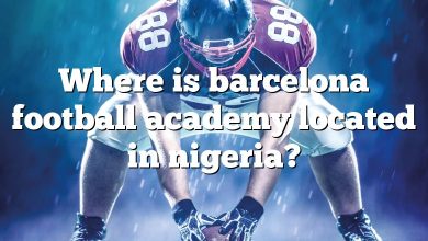 Where is barcelona football academy located in nigeria?