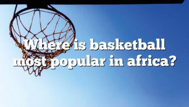 Where is basketball most popular in africa?