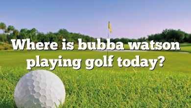 Where is bubba watson playing golf today?